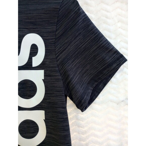 Boy's youth adidas shirt tshirt top small 8 black nwot - Picture 2 of 7